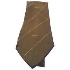 Fendi military green vintage tie