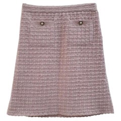 Chanel 2016  Pink Knited Mini Skirt