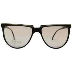 Vintage Gianni Versace black frame glasses