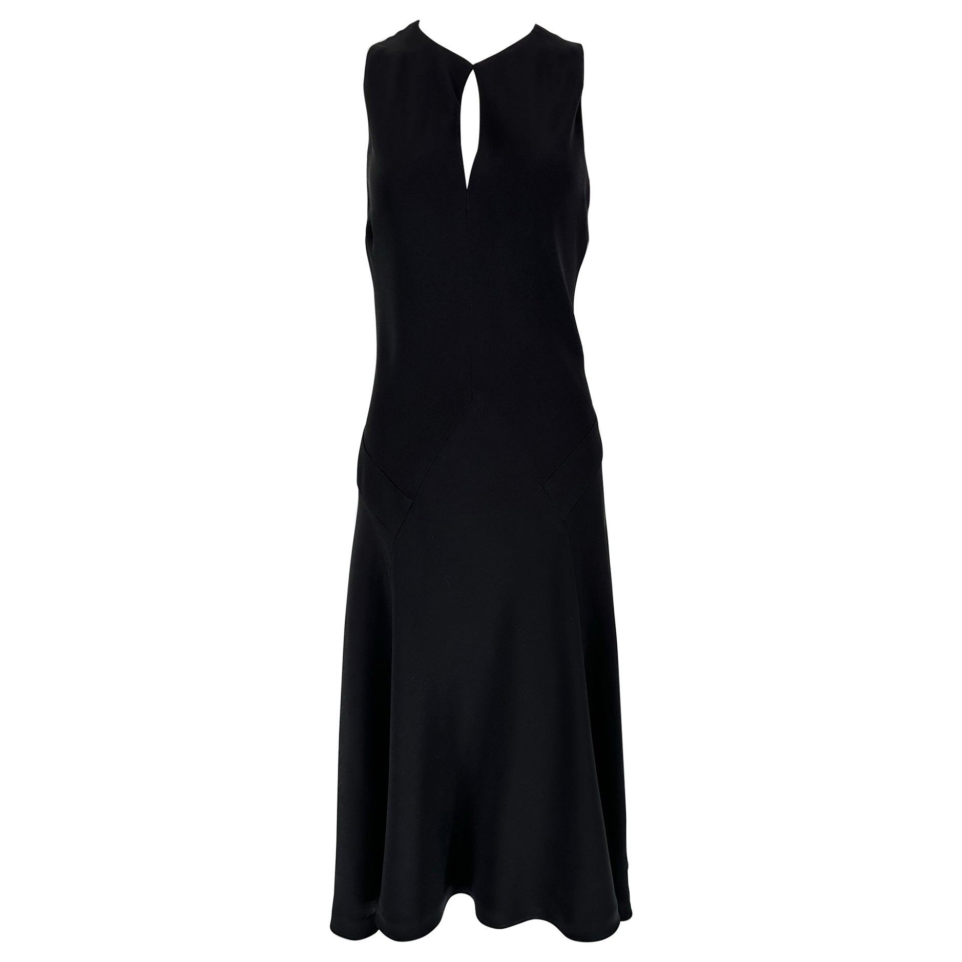 Ralph Lauren Black Label Classic Silk Bias Cut Dress 8 For Sale