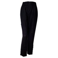 Fendi Linen Pleated Trousers