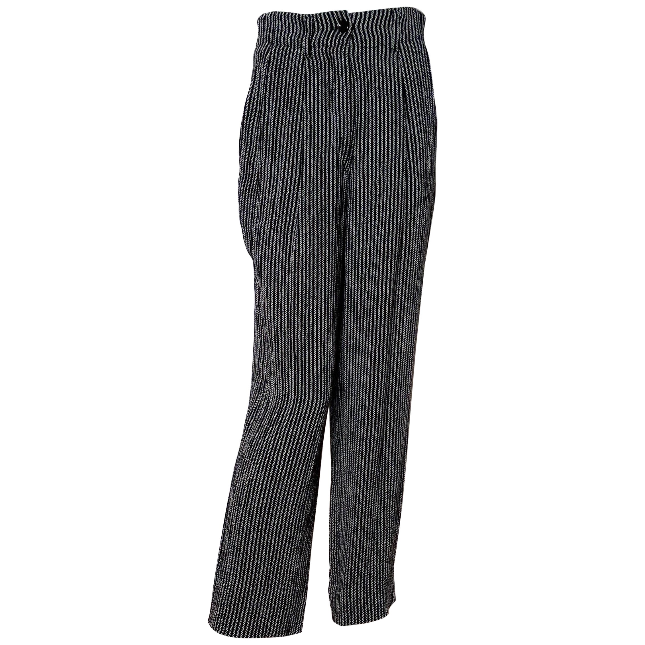 Jil Sander Stripe Trousers For Sale