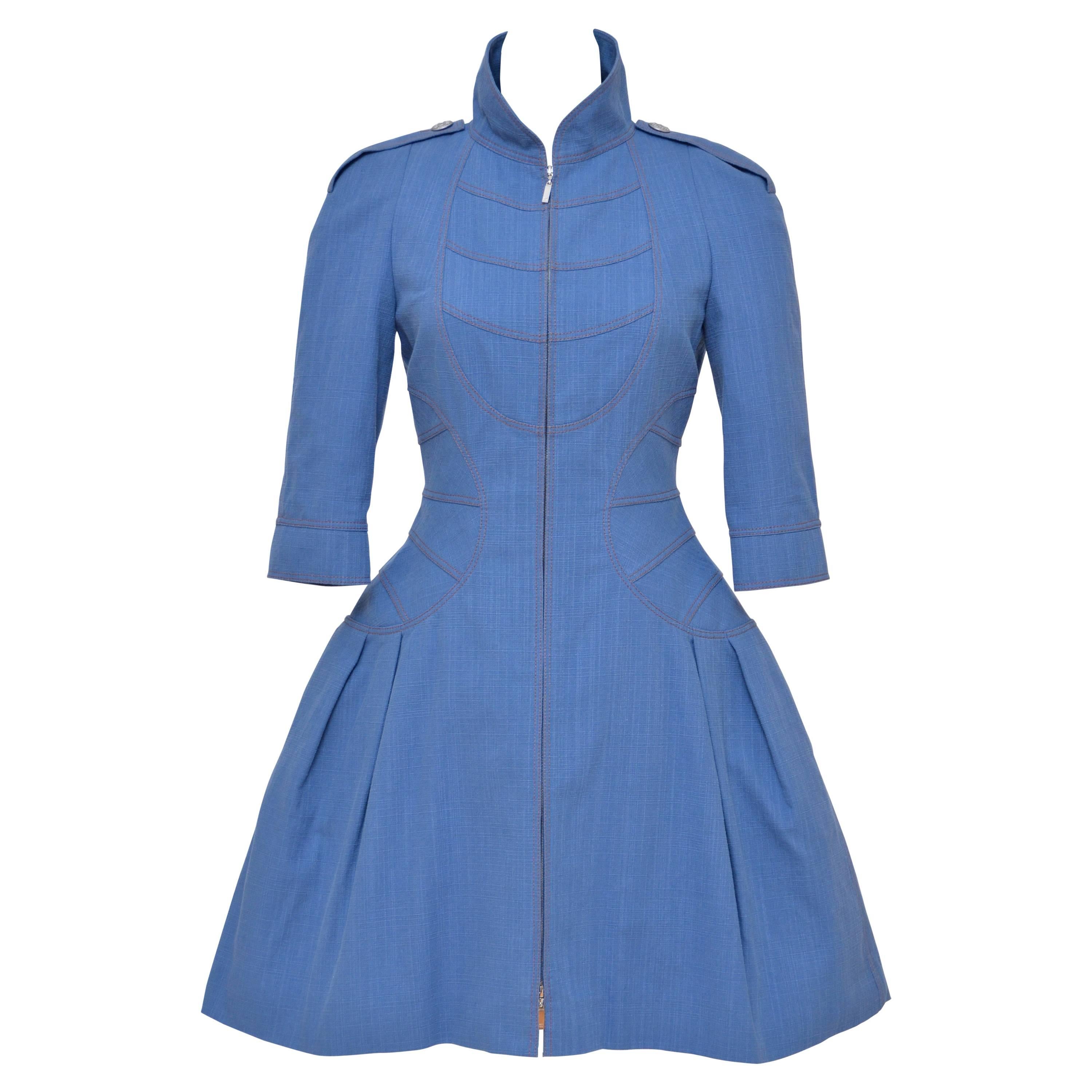 Amazing CHANEL Versailles 2013 Denim Dress $6820         NEW 36