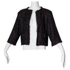Vintage Chanel Tweed Cropped Bolero Jacket