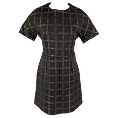 ALEXANDER WANG Size S Black Polyester Checkered Dress