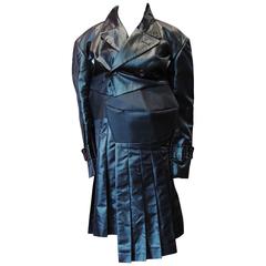 2009 COMME des GARÇONS black deconstructed trench coat