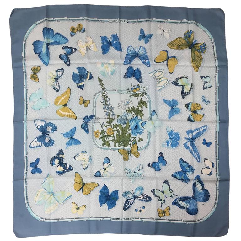 hermes butterfly scarf