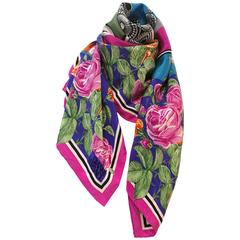 1990s Gianni Versace multicolour silk scarf