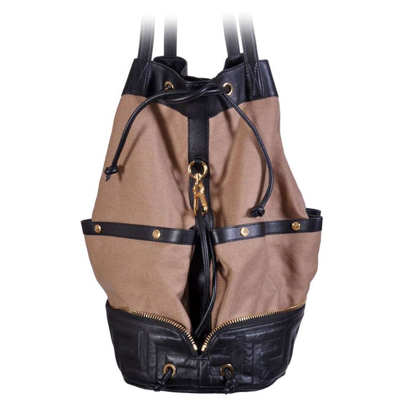 Versace New Men's Foldable Travel Handbag For Sale