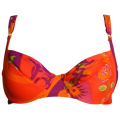 Vintage 1960s Emilio Pucci Neon Soft Bra for Formfit Rogers