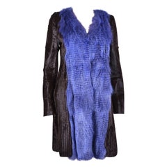 NOUVEAU VERSACE FOX and ALPACA KIDSKIN COAT Sz 40 - 4