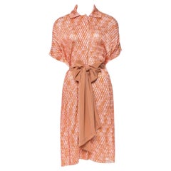 NUEVO Missoni Chevron Vestido de punto de crochet con cinturón 40