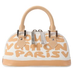 Louis Vuitton 2001 Made Graffiti Alma Pm White/Beige Bag