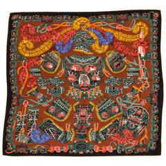 Hermes 55" Cashmere Sous Legarde Mars Shawl 7