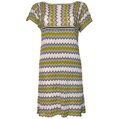 UNWORN Missoni Signature Chevron Zigzag Knit Mini Dress 40
