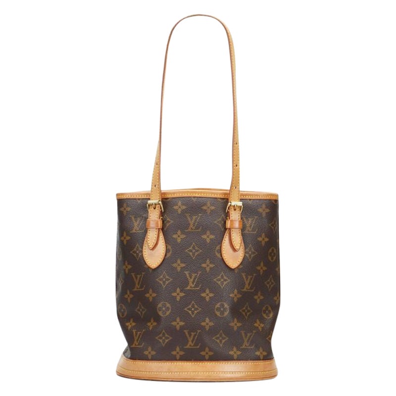 Louis Vuitton Monogram Petit Bucket Bucket Bag For Sale