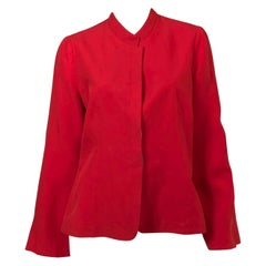 Vintage Giorgio Armani Red Linen Jacket