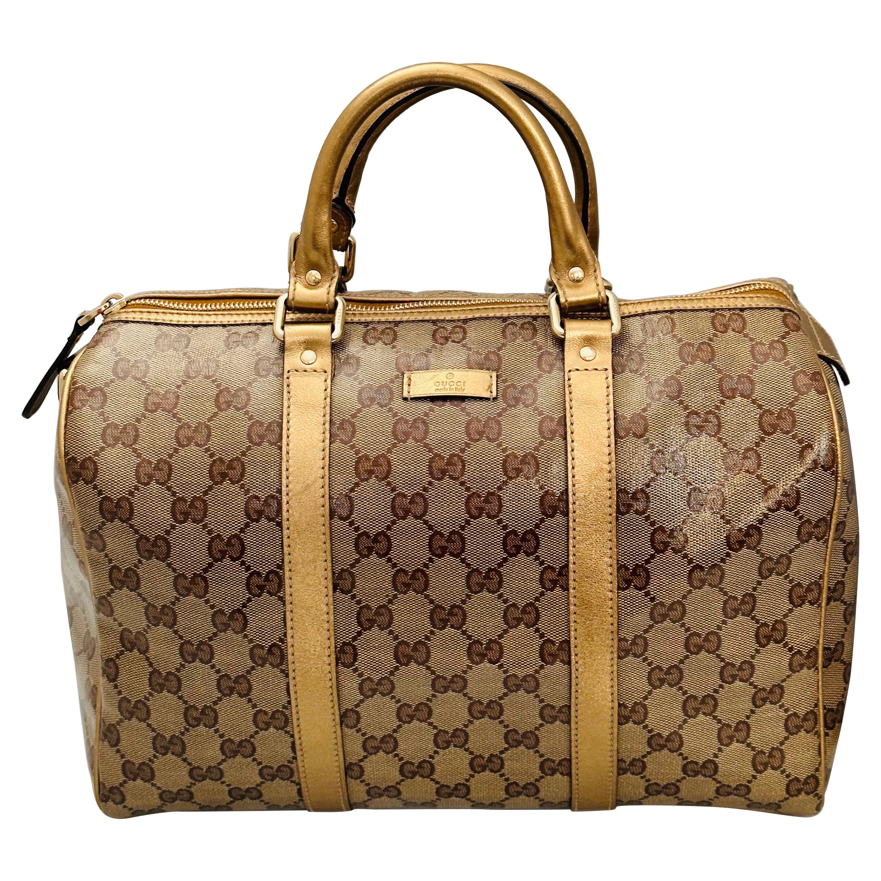 Gucci Joy Boston Bag GG Imprime Medium in Excellent condition like New