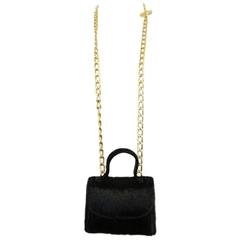 Giuseppe Zanotti Necklace with Miniature Pony Hair Purse