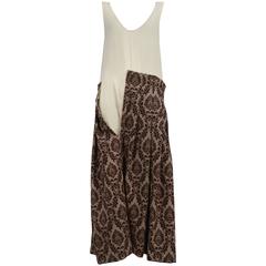 Comme des Garcons Muslin & Brown Velvet Gown 1996 10