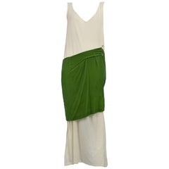 Comme des Garcons Muslin & Green Velvet Gown 1996