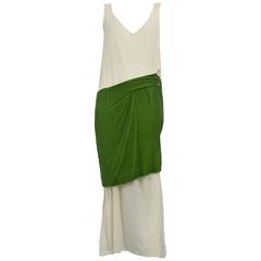 Comme des Garcons Muslin & Green Velvet Gown 1996 5