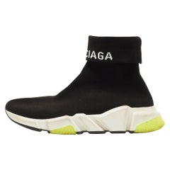 Balenciaga Sneakers Speed Trainer in maglia nera taglia 38