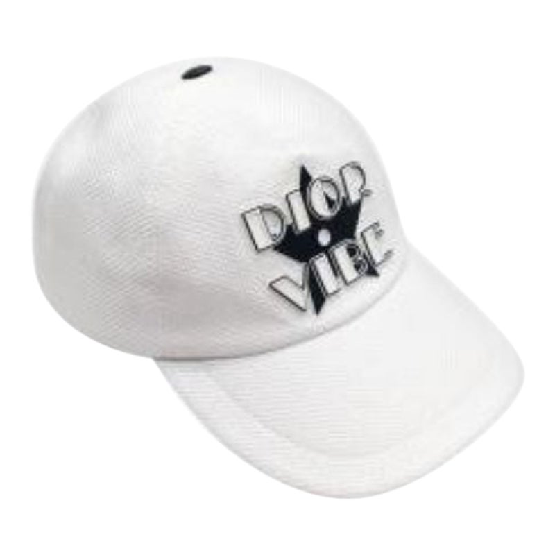 Dior White D-Player Vibe Baseball Cap - Size 56 For Sale
