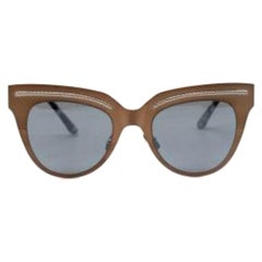 Bottega Veneta Bronze Cat-Eye Sunglasses