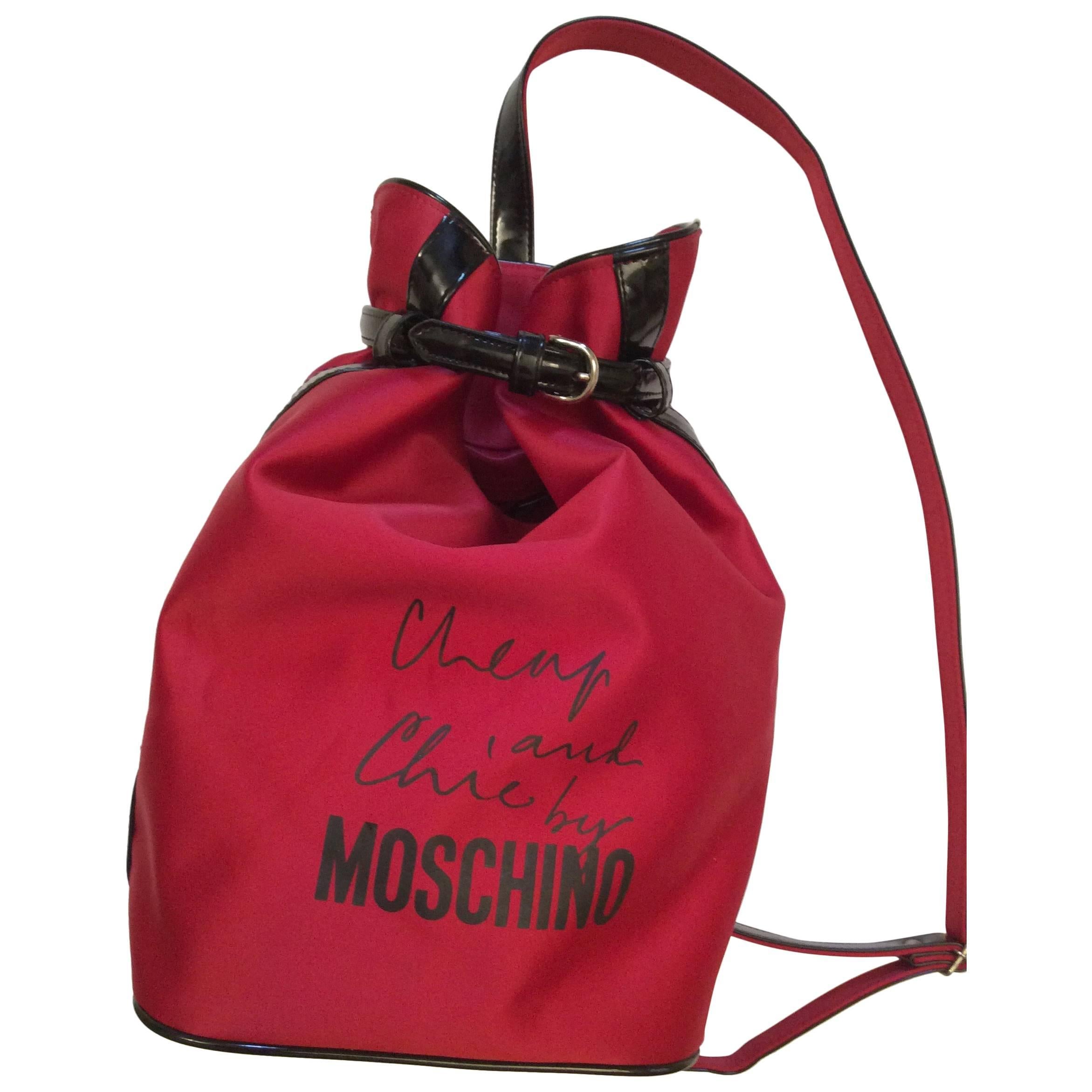 New Moschino Cheap and Chic Backpack / Purse For Sale