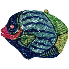Kathrine Baumann Beverly Hills Crystal Jeweled angel fish minaudière 10