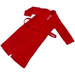Hermès Rare Tiger Embroidered Red Robe