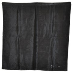 Anne Klein Pañuelo de seda negro azabache