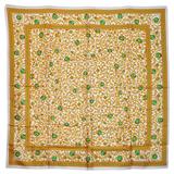 Oscar De La Renta - Sciarpa di seta grande, elegante e audace con accenti di verde smeraldo
