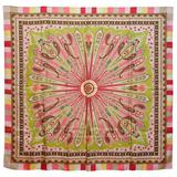 Large Multi-Color "Burst of Palsey" Silk Scarf