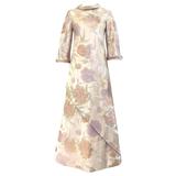 1960s CARDINALI silk brocade jacquard dress