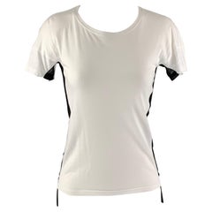 SONIA RYKIEL Size S White Black T-Shirt