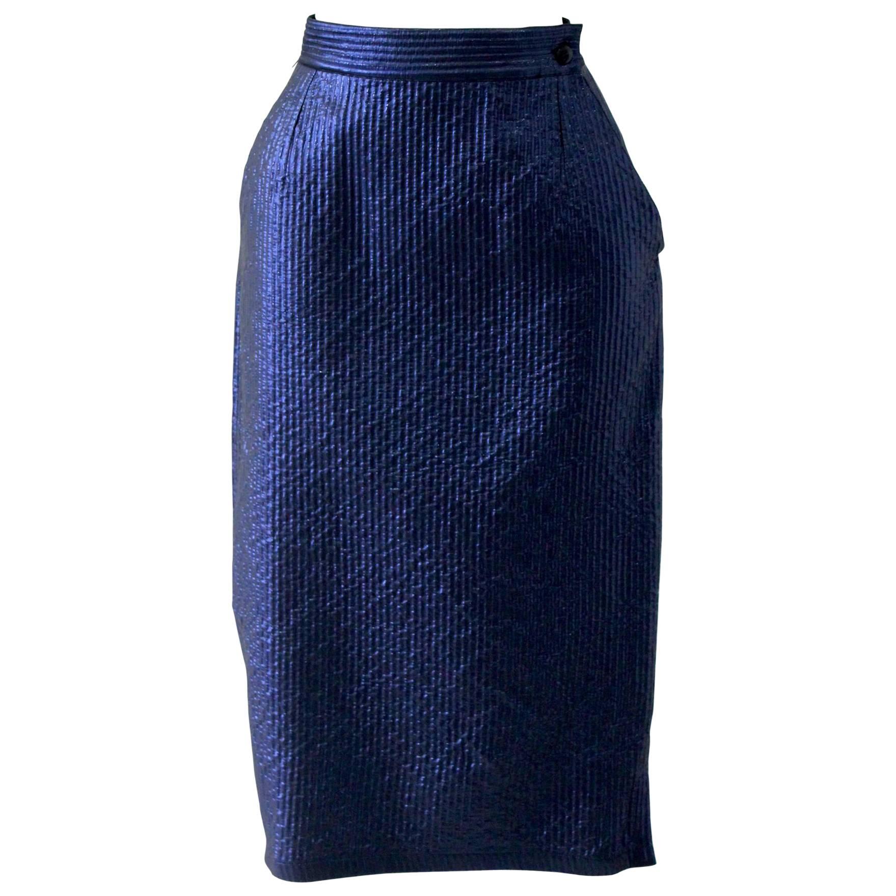 Early Gianni Versace Lurex Skirt For Sale