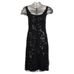 Valentino Vintage Sequined Tulle And Satin Dress Us 10 Uk 14