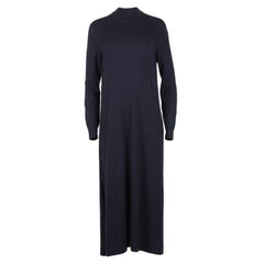 Loro Piana Ribbed Cashmere Maxi Dress It 46 Uk 14