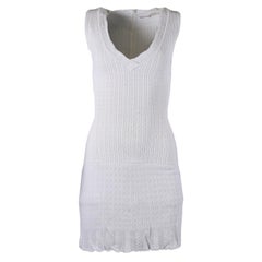 Azzedine Alaïa Vintage Stretch Knit Mini Dress Xsmall