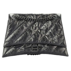 Used Balenciaga Crush Medium Quilted Leather Shoulder Bag