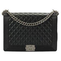 Chanel Boy Large Quilted Leather Shoulder Bag