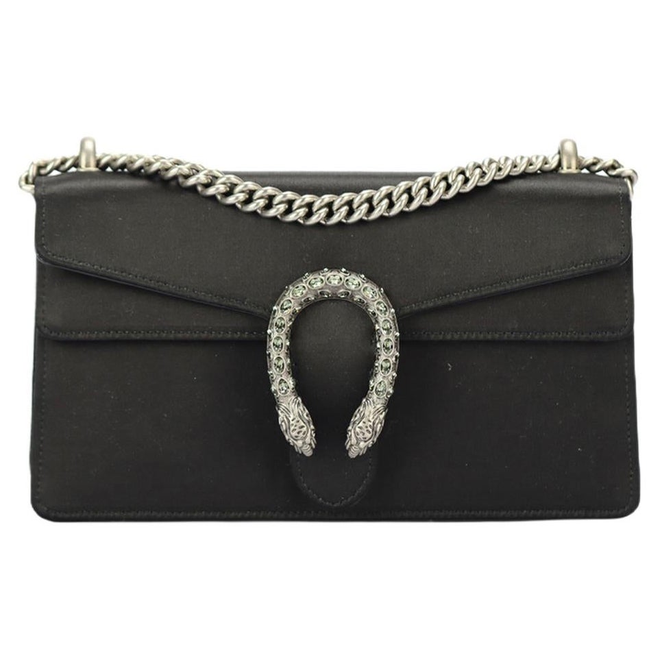 Gucci Dionysus Small Embellished Satin Shoulder Bag For Sale