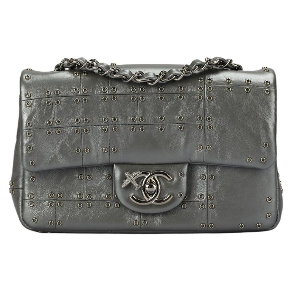 Chanel 2016 Classic Mini Rectangle Flap Embellised Leather Shoulder Bag
