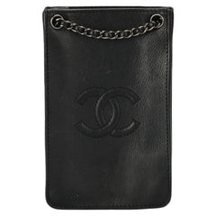 Chanel 2014 Phone Holder Leather Shoulder Bag