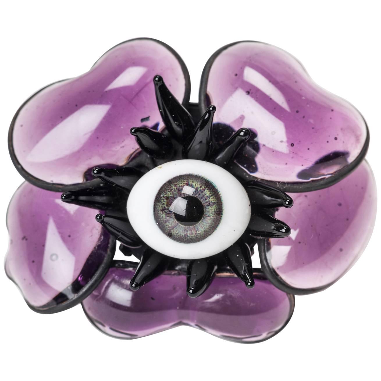 MWLC Surrealist Amythest Poppy Ring For Sale