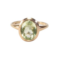 Gold Peridot Ring