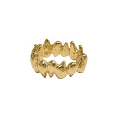 Tabua Ring is handmade of 24ct gold-plated bronze