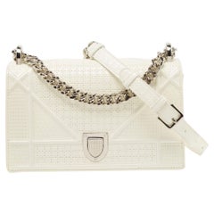 Dior White Shoulder Bag - 48 For Sale on 1stDibs